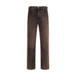 Haikure Brown Cotton Relaxed Fit Jeans