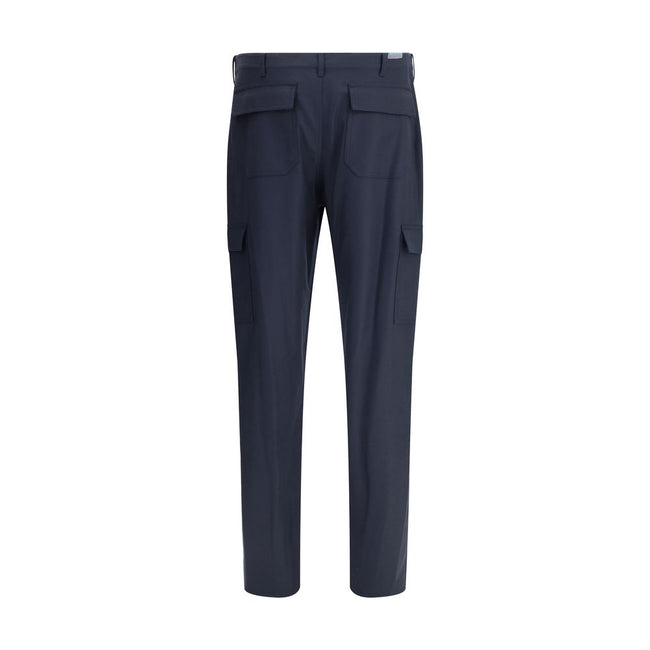 Etro Blue Wool Cargo Pants