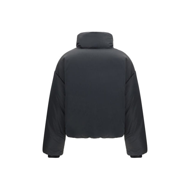 Ami Paris Black Polyamide Full-Length Jacket