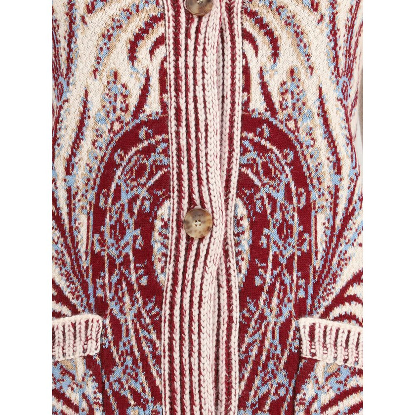Etro Multicolor Wool Cardigan