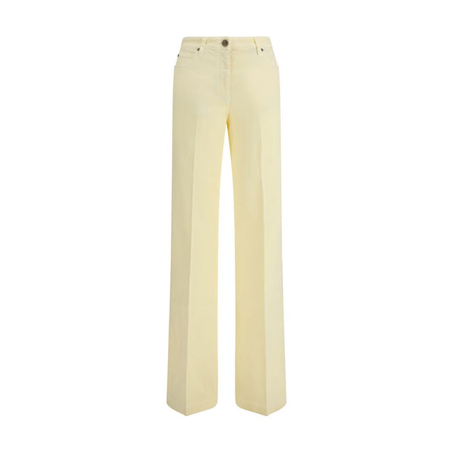 Etro Bicolor Cotton Straight-Leg Jeans