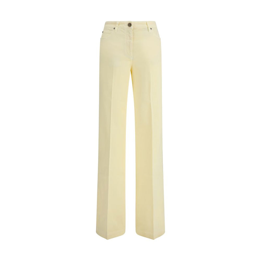 Etro Bicolor Cotton Straight-Leg Jeans