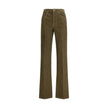 Saint Laurent Bicolor Cotton Casual Pants