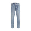 Brunello Cucinelli Light Blue Cotton Straight-Leg Jeans