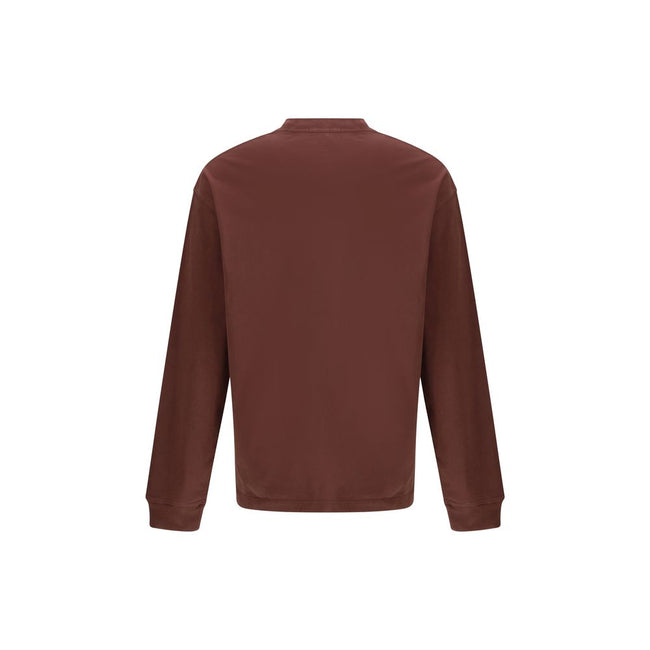Agolde Bordeaux Cotton Long Sleeve T-Shirt