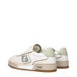 Fendi White Leather Low Top Sneakers