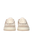 Fendi Beige Leather Low Top Sneakers