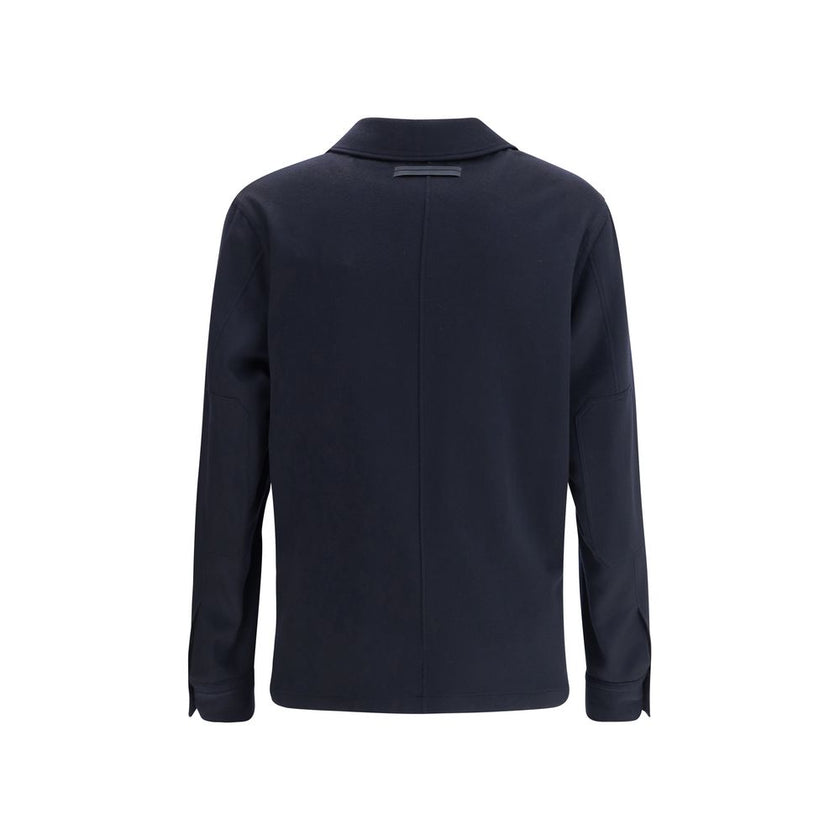 ZEGNA Blue Cashmere Coat