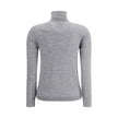 Allude Gray Cashmere Turtleneck