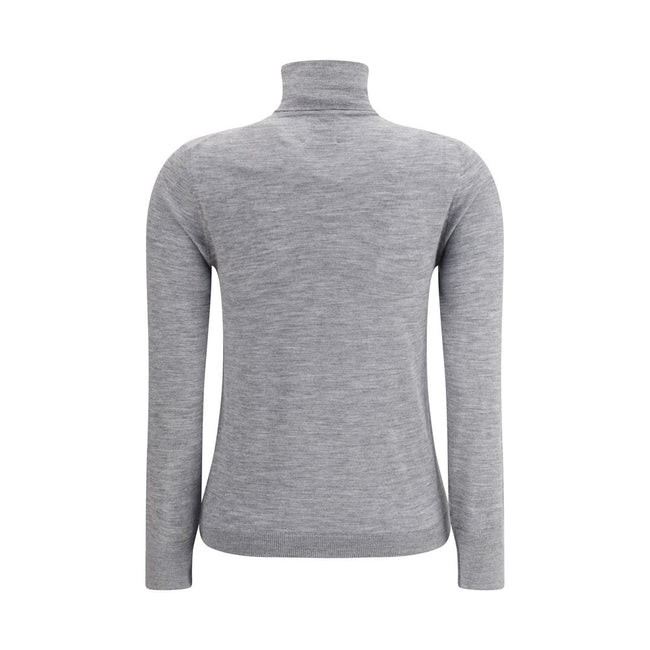 Allude Gray Cashmere Turtleneck