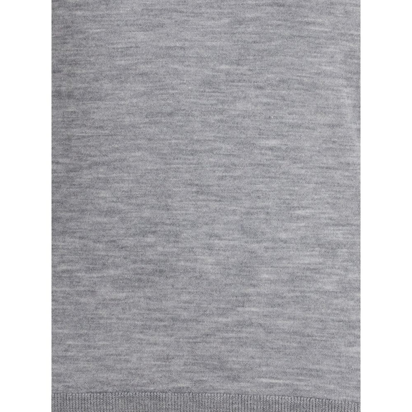 Allude Gray Cashmere Turtleneck