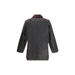 Barbour Black Cotton Coat