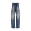 MM6 Blue Cotton Relaxed Fit Jeans