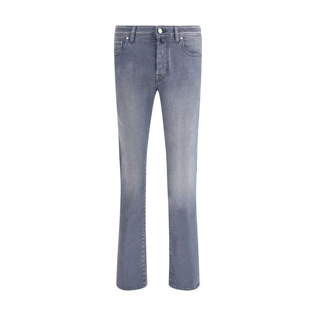Jacob Cohen Gray Cotton Slim Fit Jeans