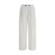 Brunello Cucinelli White Cotton Joggers (Workout Pants)