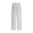 Brunello Cucinelli White Cotton Joggers (Workout Pants)
