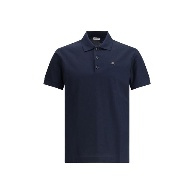 Burberry Blue Cotton Polo Shirt