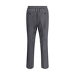 Ami Paris Gray Fleece Wool Casual Pants