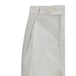 Brunello Cucinelli White Cotton Casual Pants