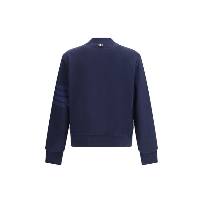 Thom Browne Blue Cotton Sweatshirt