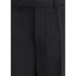Rick Owens Black Fleece Wool Dress Pants