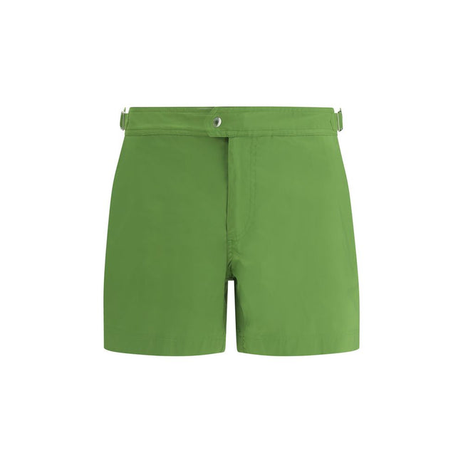 Tom Ford Green Polyester Swim Shorts