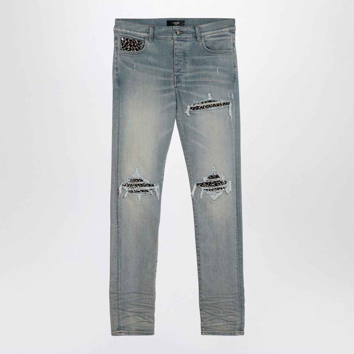 AMIRI Leopard Jeans MX1 antique indigo