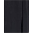 Alessandra Rich Black Fleece Wool Long Skirt - HOLLIN STUDIO