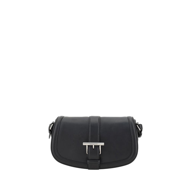 Alexander McQueen Black Calf Leather Bos Taurus Shoulder Bag - HOLLIN STUDIO