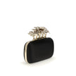 Alexander McQueen Black Silk Clutch Bag - HOLLIN STUDIO
