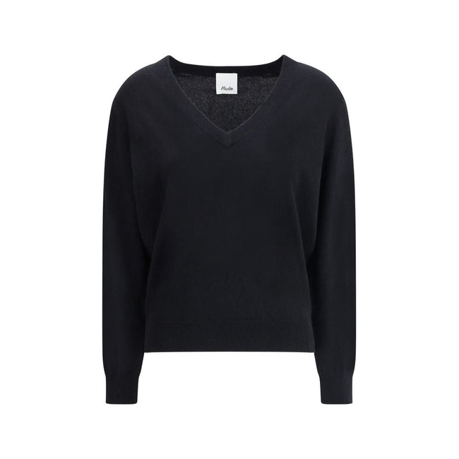 Allude Black Cashmere Cashmere Sweater - HOLLIN STUDIO