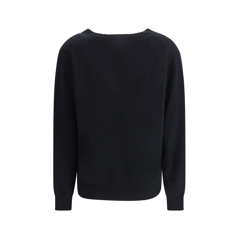 Allude Black Cashmere Cashmere Sweater - HOLLIN STUDIO