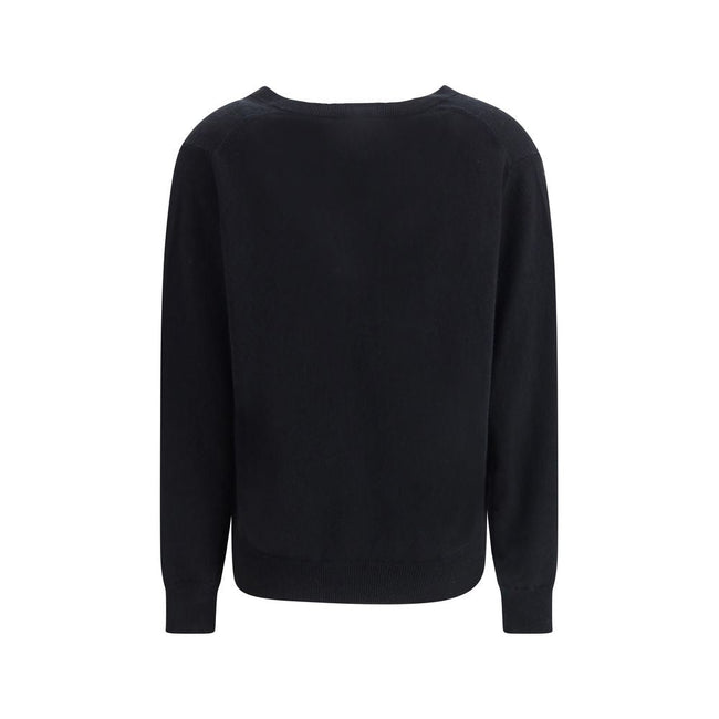 Allude Black Cashmere Cashmere Sweater - HOLLIN STUDIO