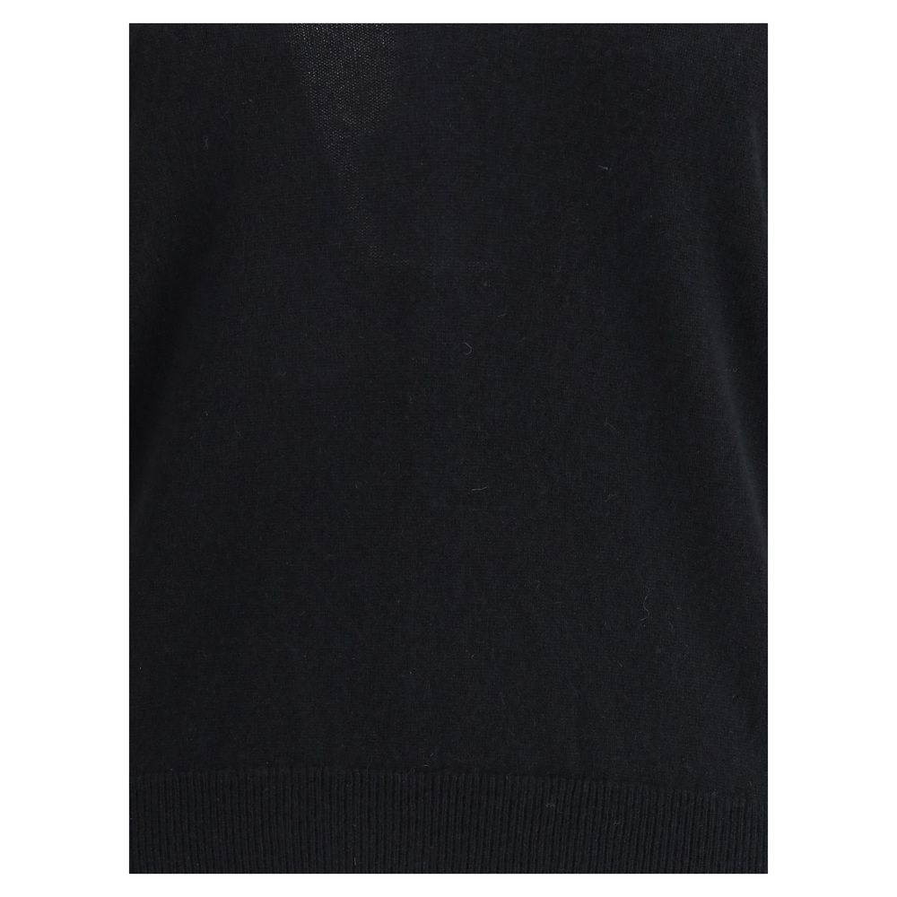 Allude Black Cashmere Cashmere Sweater - HOLLIN STUDIO