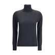 Allude Black Cashmere Turtleneck - HOLLIN STUDIO