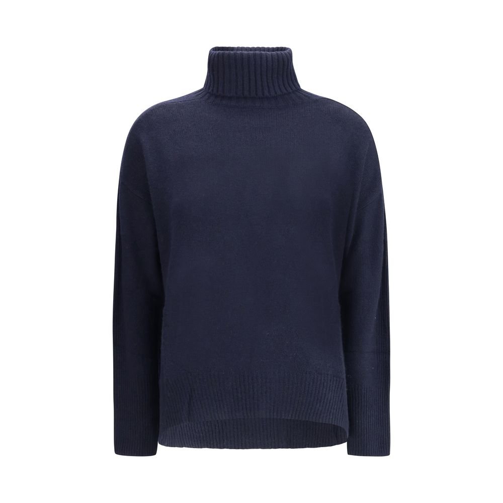 Allude Blue Cashmere Cashmere Sweater - HOLLIN STUDIO