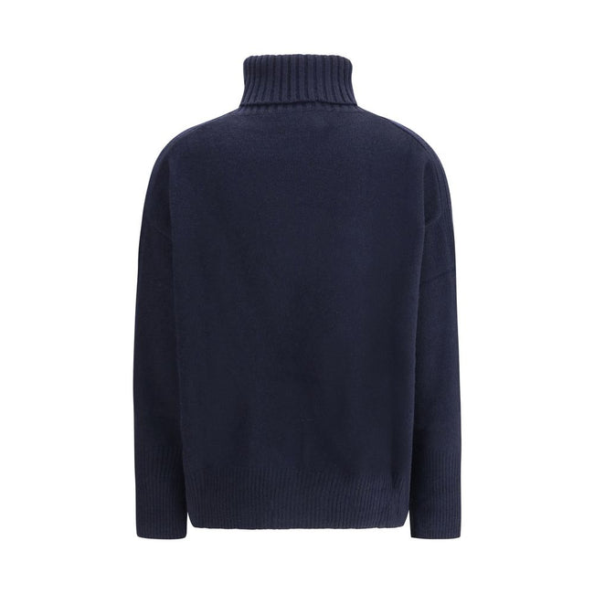 Allude Blue Cashmere Cashmere Sweater - HOLLIN STUDIO