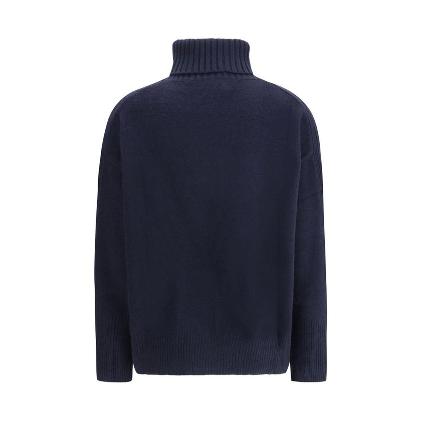 Allude Blue Cashmere Cashmere Sweater - HOLLIN STUDIO