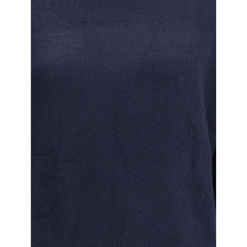 Allude Blue Cashmere Cashmere Sweater - HOLLIN STUDIO