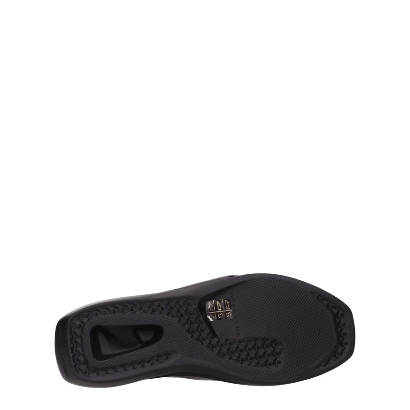 Alyx Black Leather Slippers - HOLLIN STUDIO