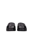 Alyx Black Leather Slippers - HOLLIN STUDIO