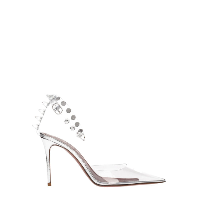 Amina Muaddi Transparent Pvc High Heel Pumps - HOLLIN STUDIO