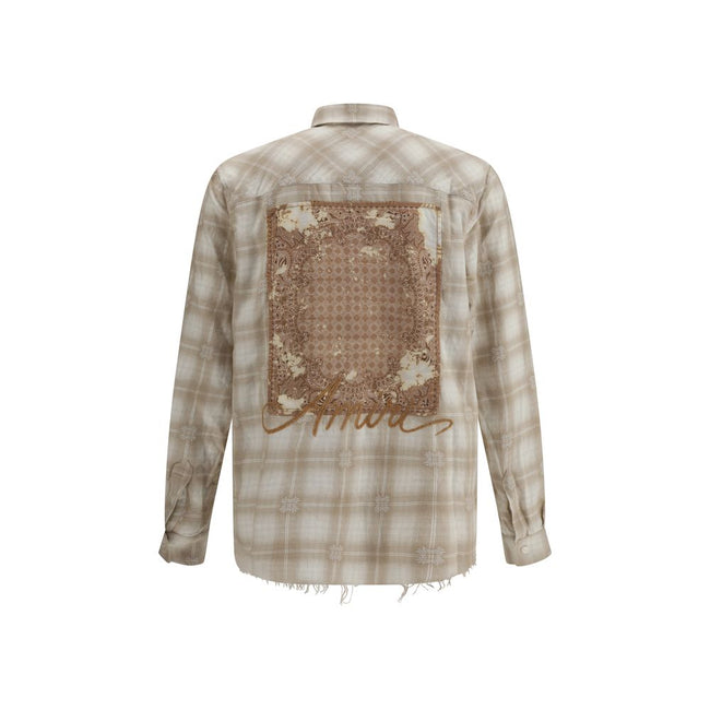 Amiri Beige Cotton Pattern Shirt - HOLLIN STUDIO