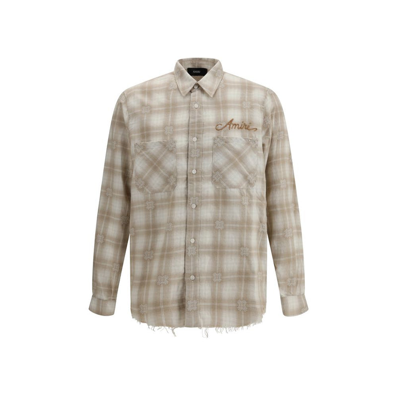 Amiri Beige Cotton Pattern Shirt - HOLLIN STUDIO