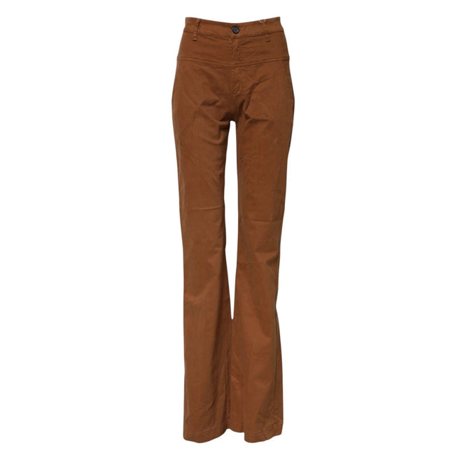 Aniye By Brown High Waisted Flared Cut Pants - HOLLIN STUDIO