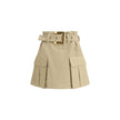 Balmain Beige Cotton Mini Skirt - HOLLIN STUDIO
