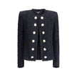Balmain Black Polyamide Coat - HOLLIN STUDIO