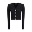 Balmain Black Viscose Cardigan - HOLLIN STUDIO