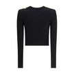 Balmain Black Viscose Cardigan - HOLLIN STUDIO