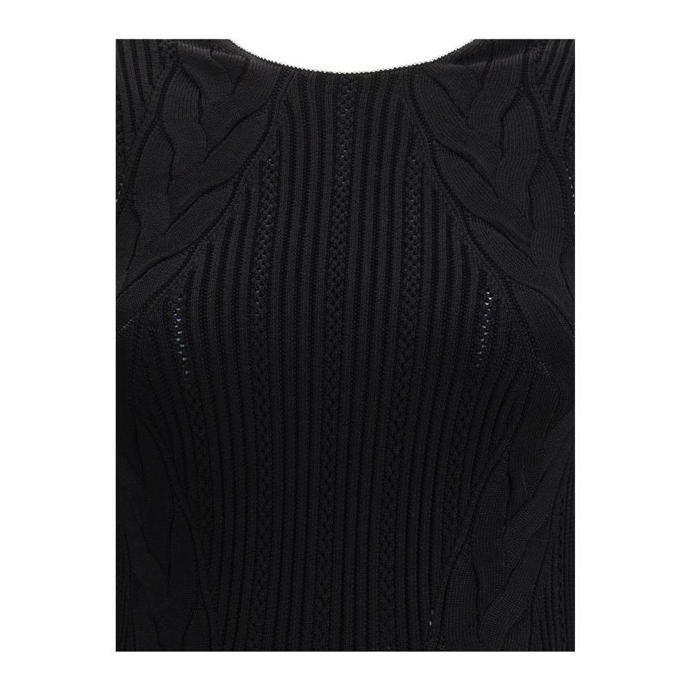 Balmain Black Viscose Casual Dress - HOLLIN STUDIO